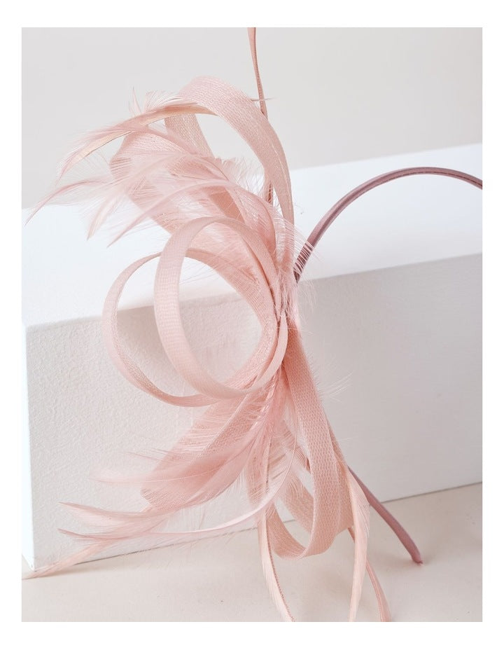 Multi Loop Fascinator in Dusty Pink
