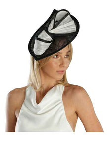 Xanthia Fascinator in Black/White