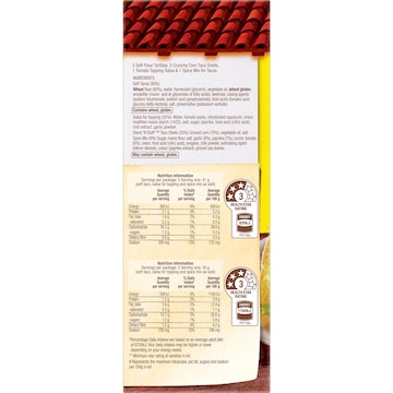 Old El Paso Hard 'N Soft Taco Kit Mexican Style 350g