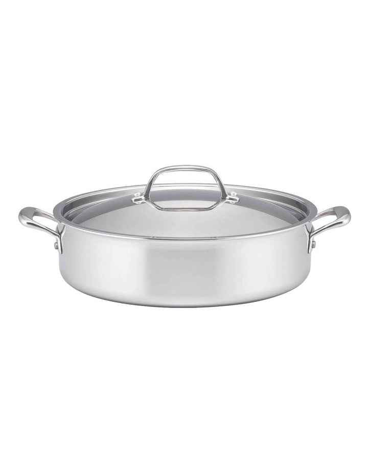 Eternita Clad Stainless Steel Induction Covered Sauteuse 30cm/5.6L