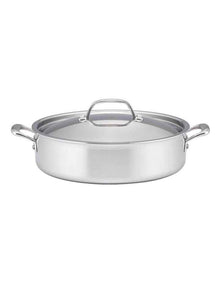Eternita Clad Stainless Steel Induction Covered Sauteuse 30cm/5.6L