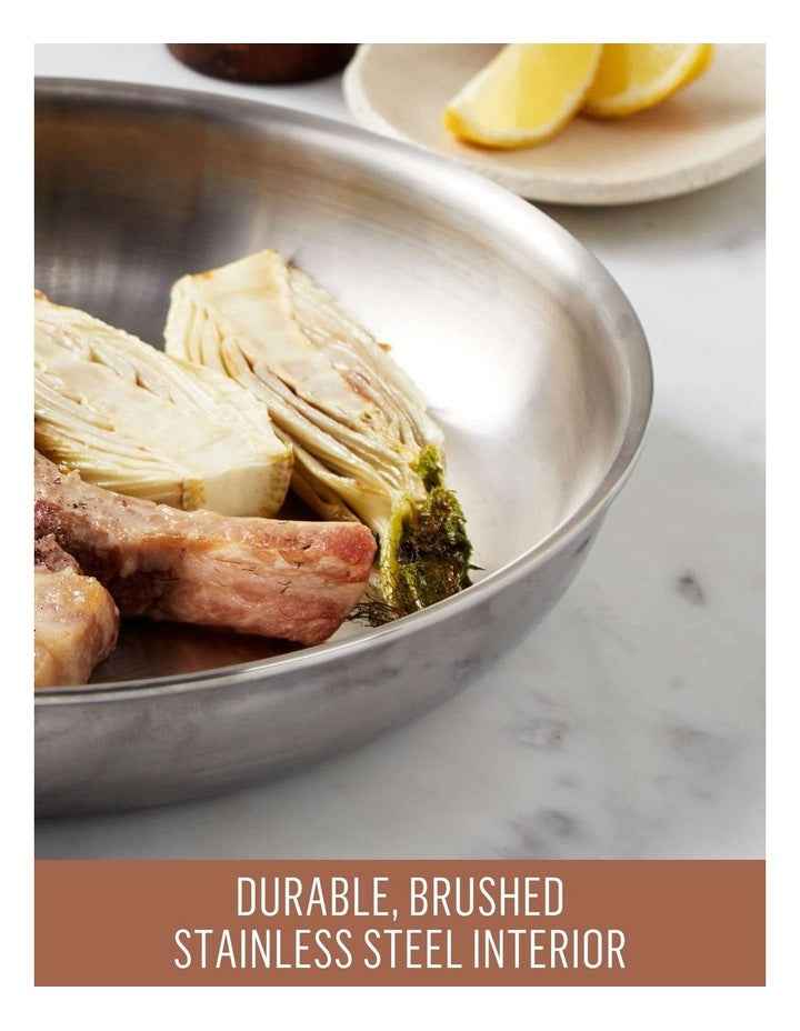 Eternita Clad Stainless Steel Induction Open French Skillet 20cm