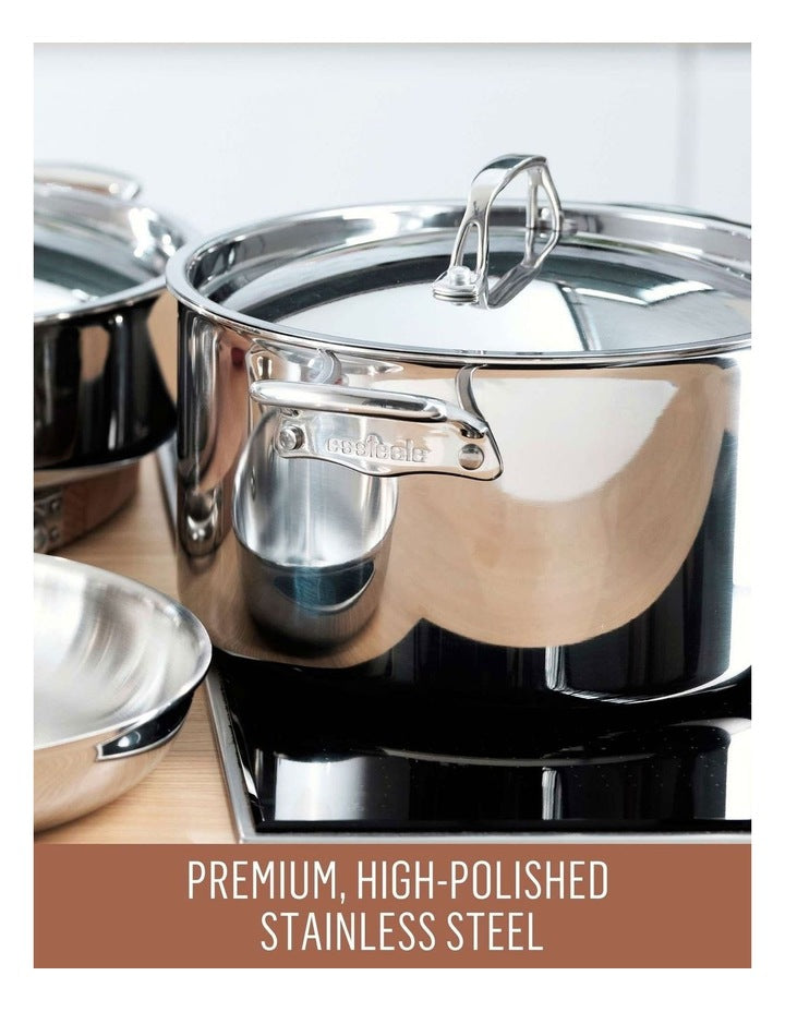 Eternita Clad Stainless Steel Induction Covered Stockpot 26cm/7.6L