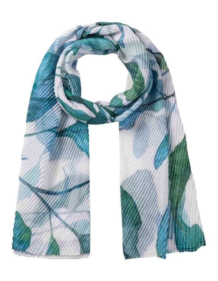 Leaf Print Scarf in Green