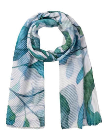 Leaf Print Scarf in Green