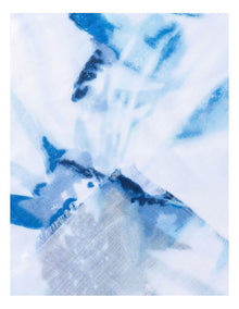 Floral Print Scarf in Blue