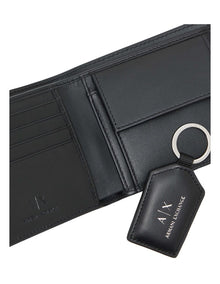 Wallet And Keychain Giftset in Black