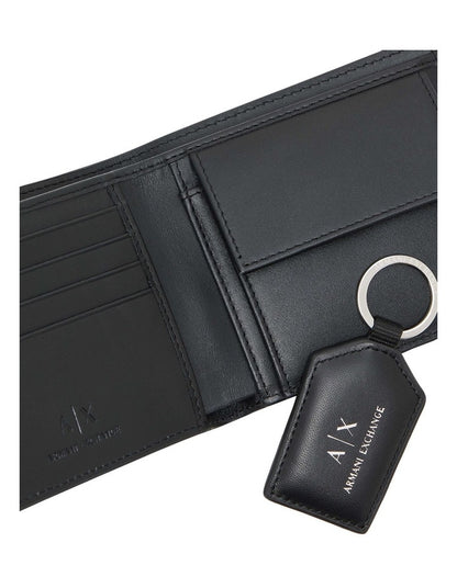 Wallet And Keychain Giftset in Black