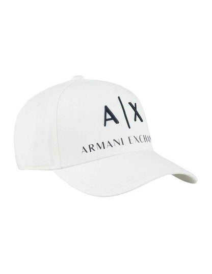 Embroidered Cotton Baseball Cap - White