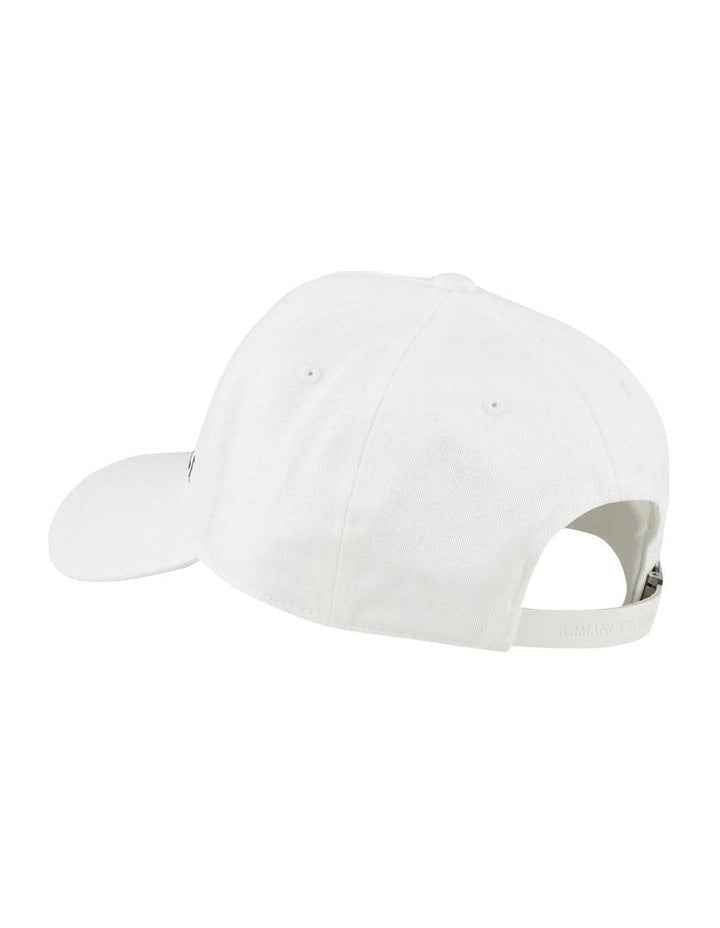 Embroidered Cotton Baseball Cap - White