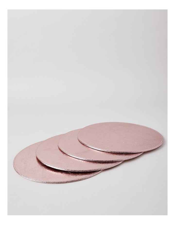 Metallic Placemat Set of 4 in Pink