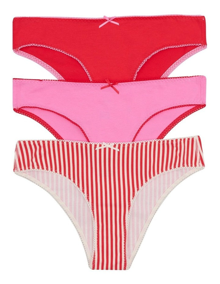 3PK Match Its Skimpy in Red