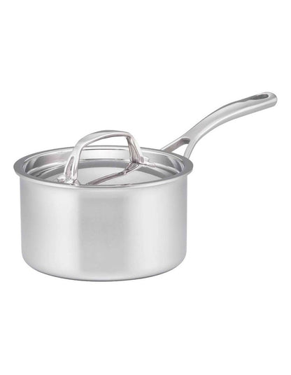 Eternita Clad Stainless Steel Induction Covered Saucepan 16cm/1.8L in Silver