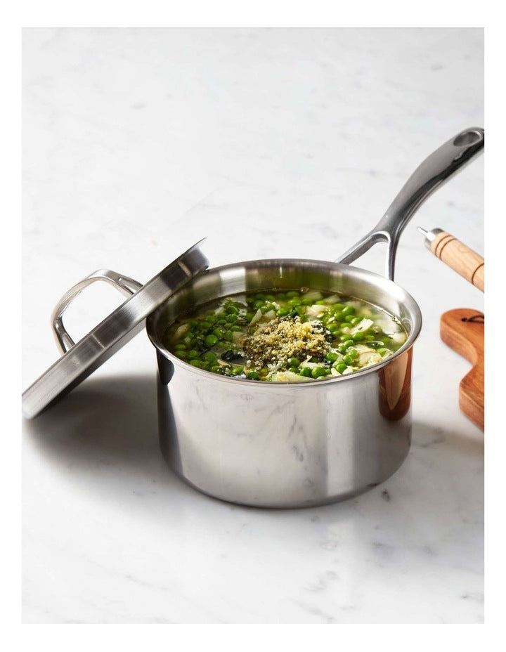 Eternita Clad Stainless Steel Induction Covered Saucepan 18cm/2.8L