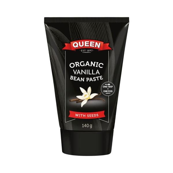 QUEEN ORGANIC VANILLA BEAN PASTE 140G
