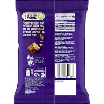 Cadbury Caramilk Twirl Milk Chocolate Bites Snack & Share Bag 130g