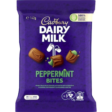 Cadbury Dairy Milk Peppermint Bites Chocolate Snack & Share 142g