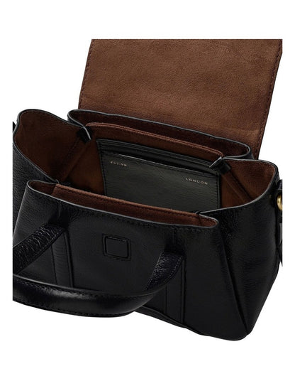 The Chancery High Shine Tote Bag in Black