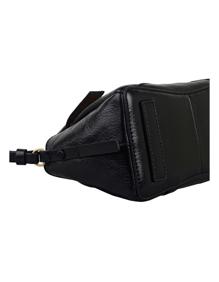 The Chancery High Shine Tote Bag in Black