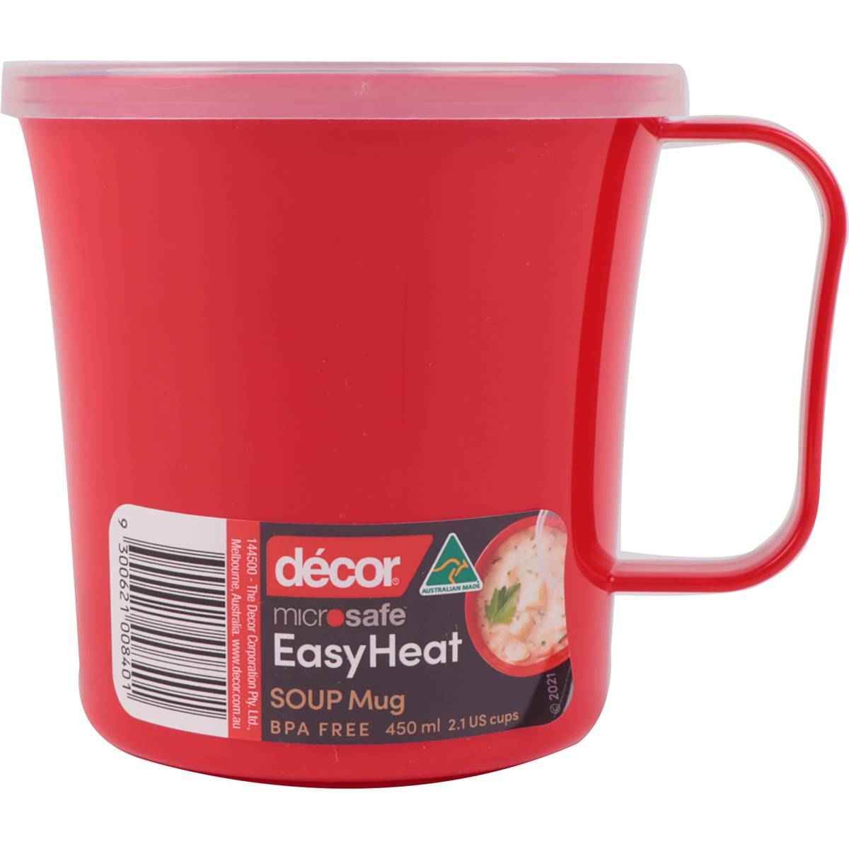 Decor Microsafe Microwavable Soup Mug 450mL