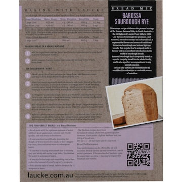 Laucke Barossa Sourdough Rye Bread Mix 2.4kg