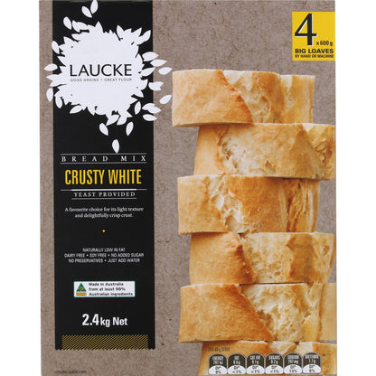 Laucke Crusty White Bread Mix 2.4kg