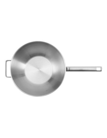 Wok with Lid & Helper Gift Boxed 30cm in Stainless Steel