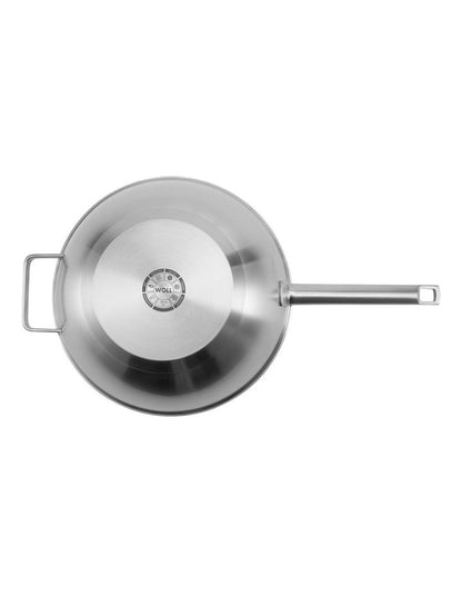 Wok with Lid & Helper Gift Boxed 30cm in Stainless Steel