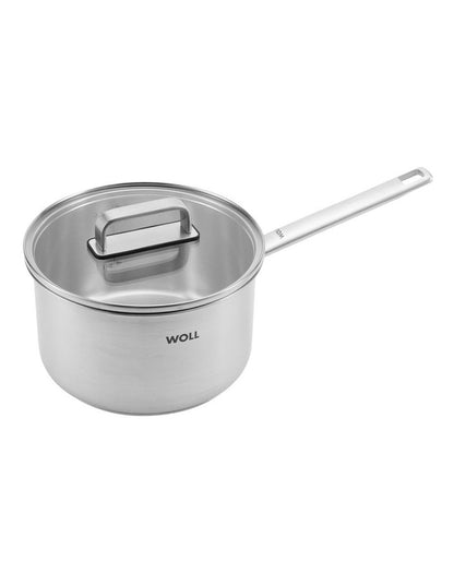 Stainless Steel Saucepan with Steamer 4 Piece Set 16 x 18 x 20cm in Silver