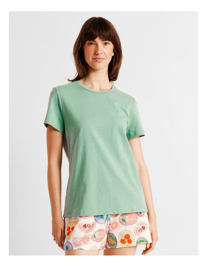 Essentials Short Sleeve Short PJ Set in Fruit Salad Print