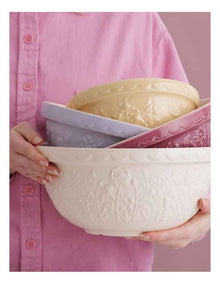 The Meadow Rose Mixing Bowl 29cm/4L in Cream