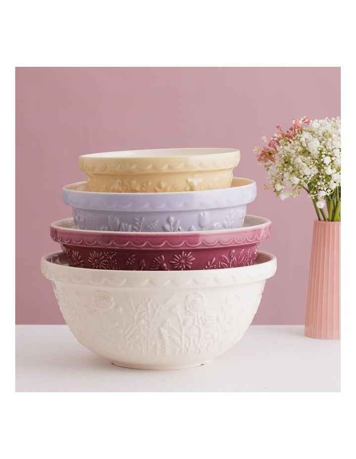 The Meadow Rose Mixing Bowl 29cm/4L in Cream