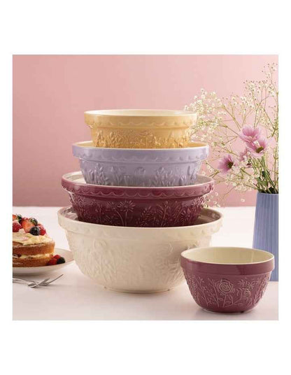 The Meadow Rose Pudding Basin 16 x 9cm/900ml in Purple