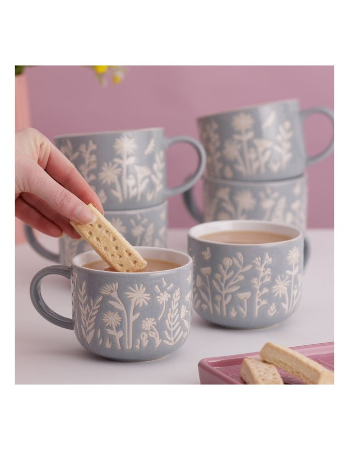 The Meadow Daisy Mug 400ml in Blue