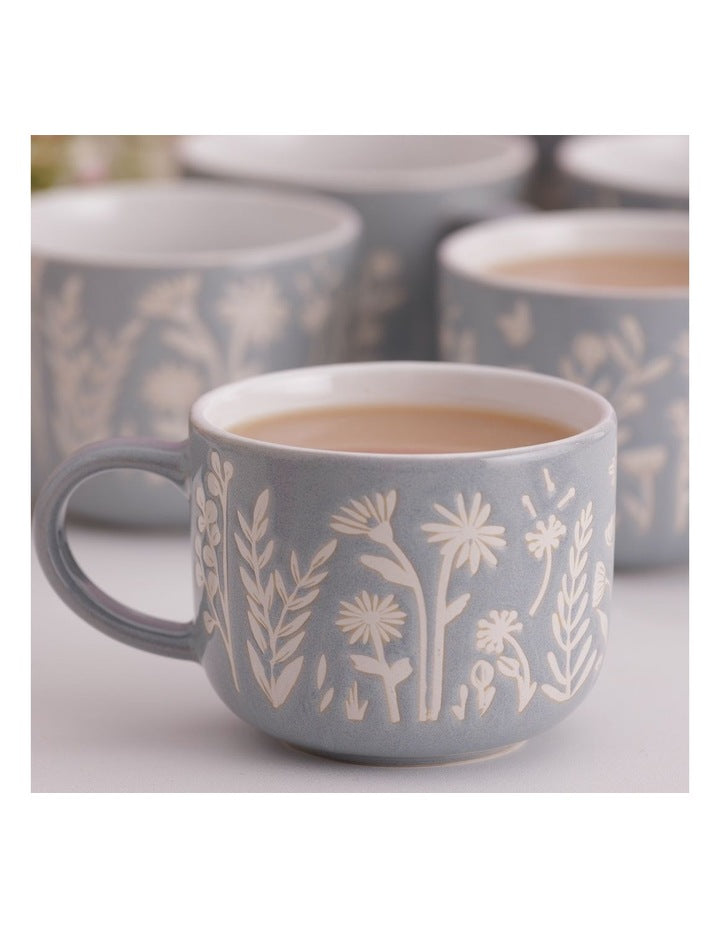 The Meadow Daisy Mug 400ml in Blue