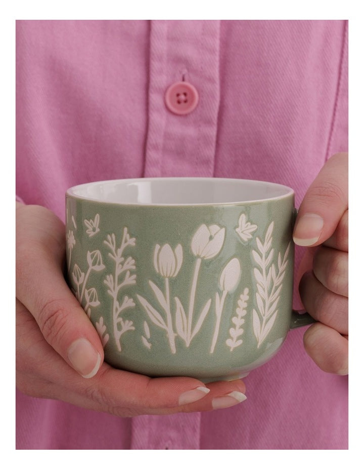 The Meadow Mug 400ml in Green