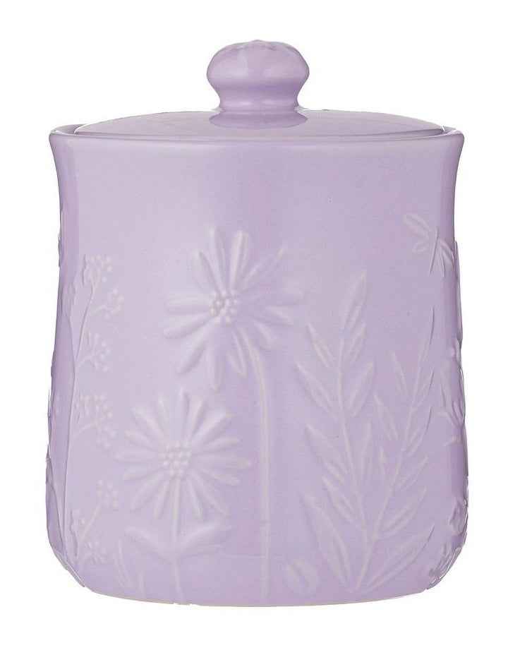 In The Meadow Lilac Storage Jar 15 x 11.5cm/800ml in Lilac