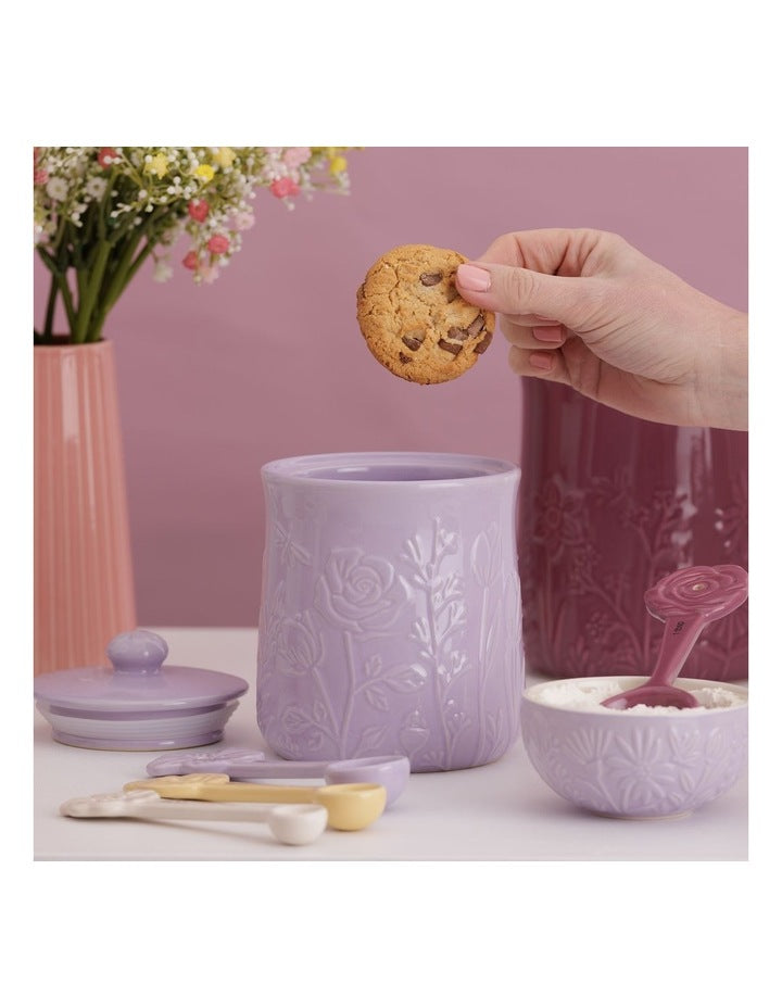 In The Meadow Lilac Storage Jar 15 x 11.5cm/800ml in Lilac