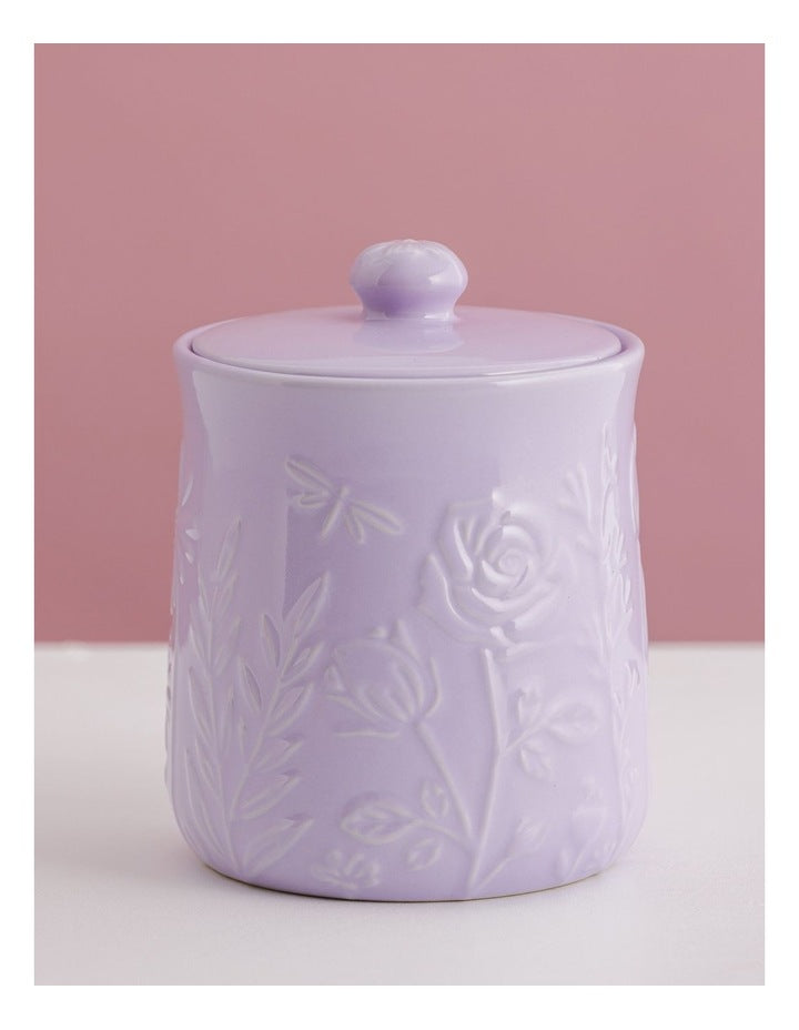In The Meadow Lilac Storage Jar 15 x 11.5cm/800ml in Lilac