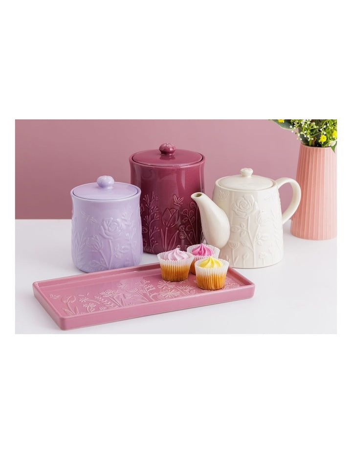 The Meadow Storage Jar 18 x 13cm/1.85L in Purple