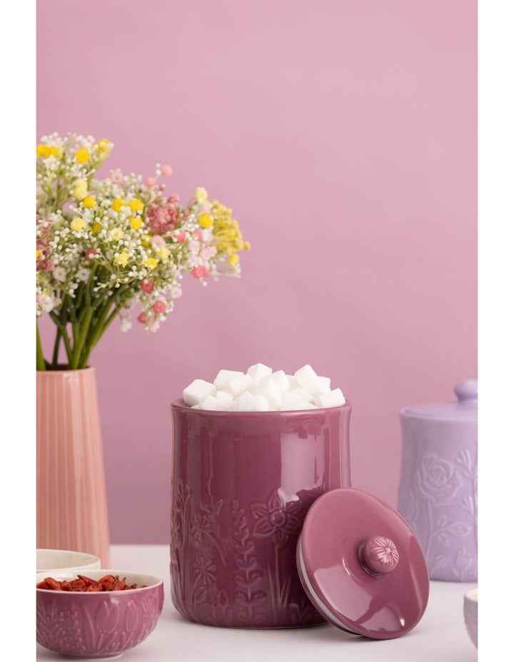 The Meadow Storage Jar 18 x 13cm/1.85L in Purple