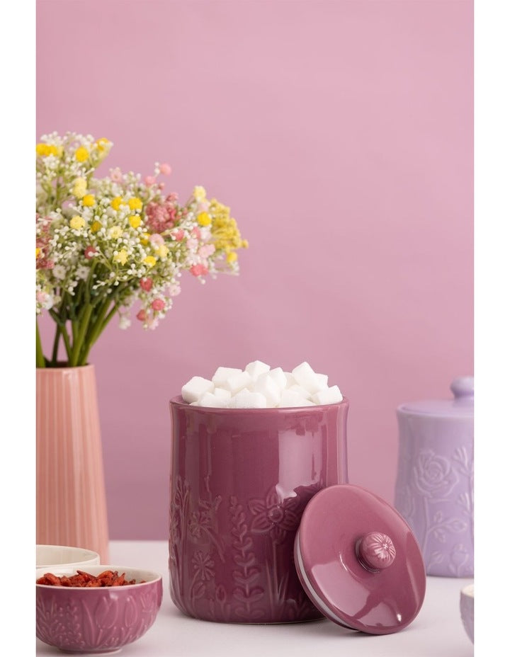 The Meadow Storage Jar 18 x 13cm/1.85L in Purple