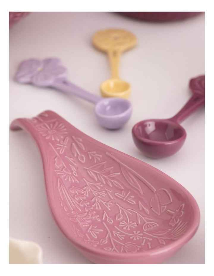 The Meadow Spoon Rest 27 x 12 x 3.8cm in Pink
