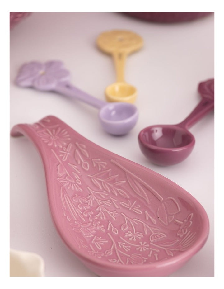 The Meadow Spoon Rest 27 x 12 x 3.8cm in Pink