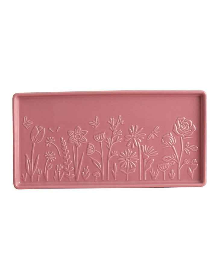 The Meadow Rectangle Platter 30 x 15 x 2cm in Pink