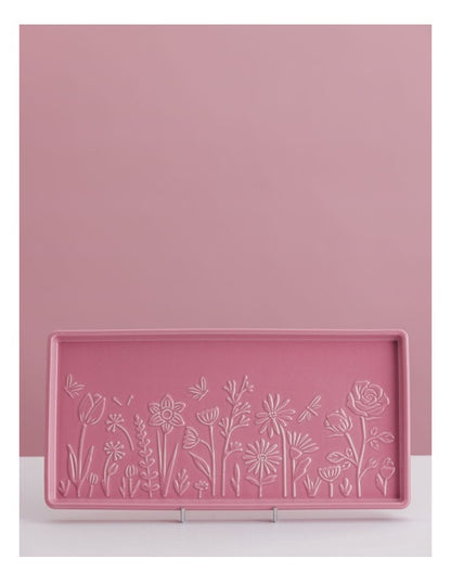 The Meadow Rectangle Platter 30 x 15 x 2cm in Pink