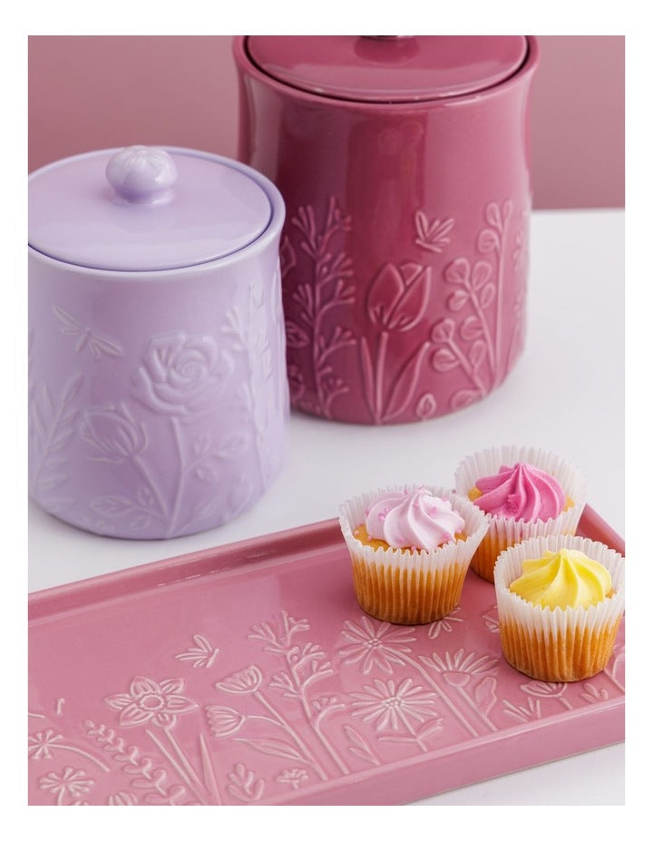 The Meadow Rectangle Platter 30 x 15 x 2cm in Pink