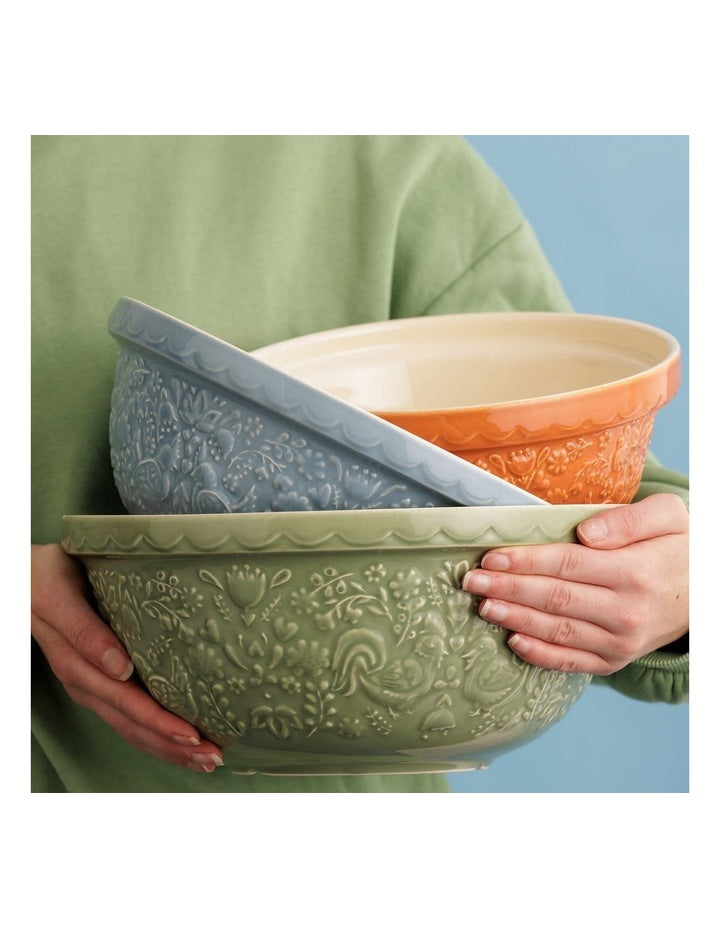Home To Roost Hen Mixing Bowl 29cm in Green