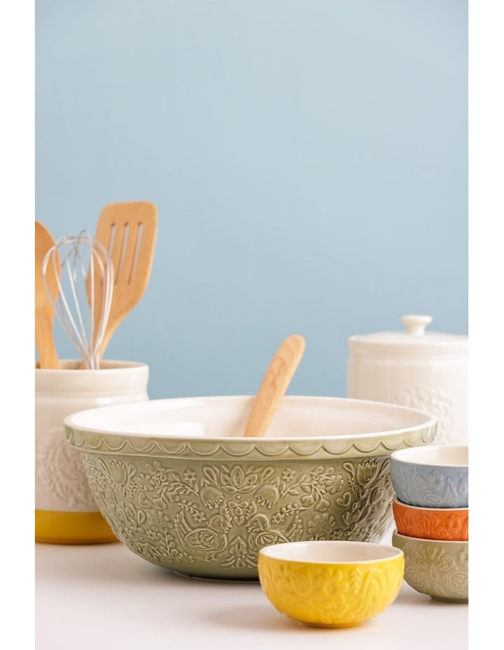 Home To Roost Hen Mixing Bowl 29cm in Green