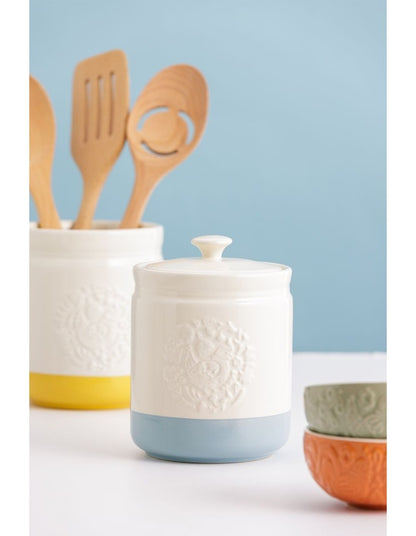 Home To Roost Storage Jar 1L in Cream